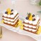 Gold 50 Metallic 4" Rectangular Cake Boards Disposable Mini Dessert Trays Party